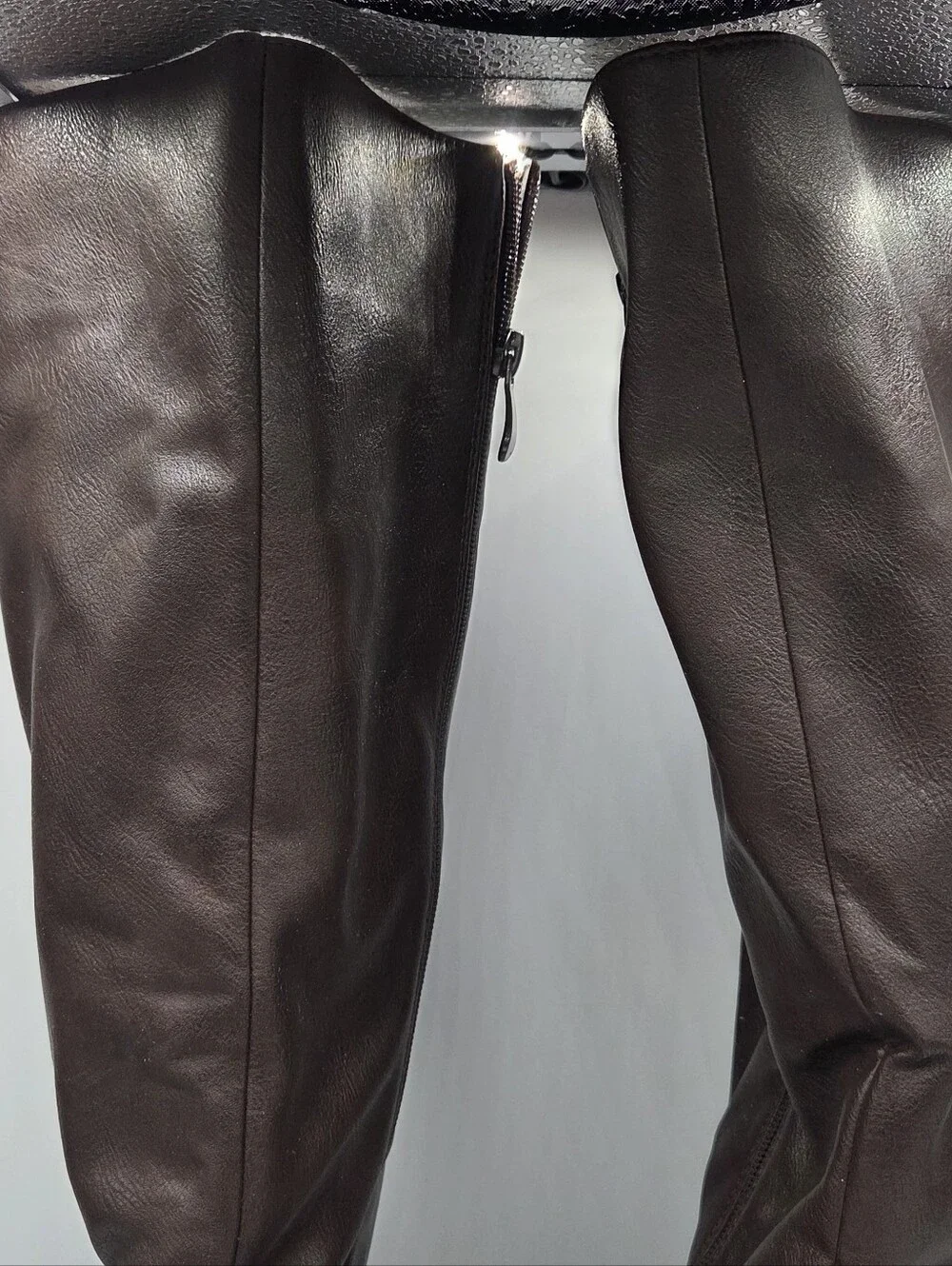 Dream Pairs Over-the-Knee Buckle Boots - Dark Brown